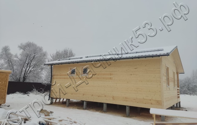 4 Каркасно-щитовой дом Д-34, 9х8м, 72 М², Ярославская область, Некрасовский район, село Диево-Городище. (6)